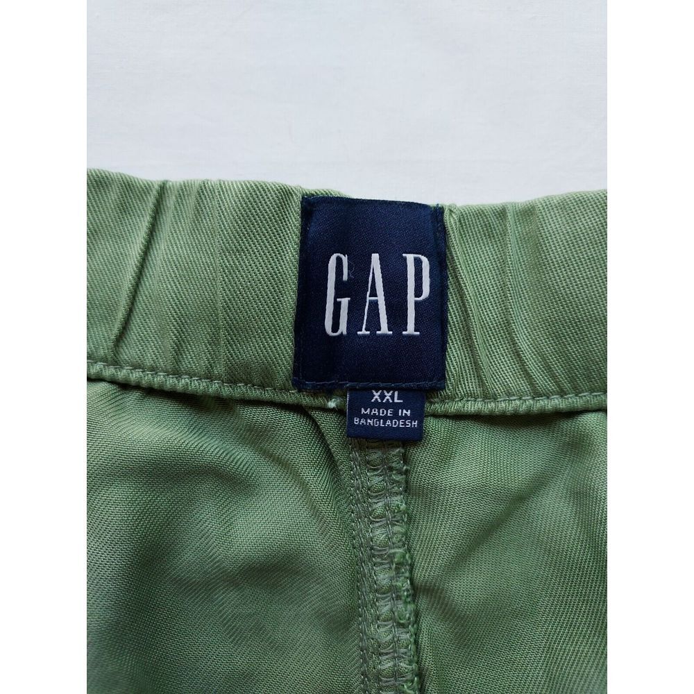 Gap‎ Women's XXL Lyocell Drawstring Pull-On Tencel Cuffed Hem Short Green NWT - Picture 4 of 6